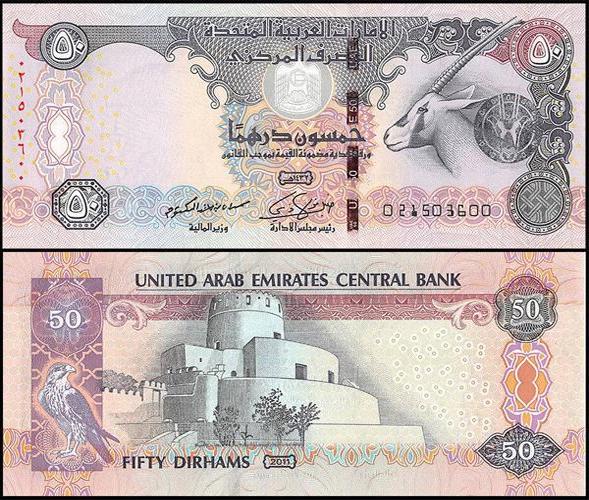 AED 50 Dirham Bills
